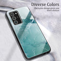 Marble Glass Phone Case For Samsung
