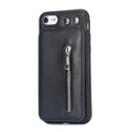 iPhone Zipper Leather Phone Case